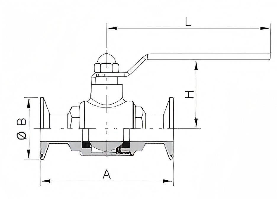 Санитарный шаровой клапан 91 (3)
