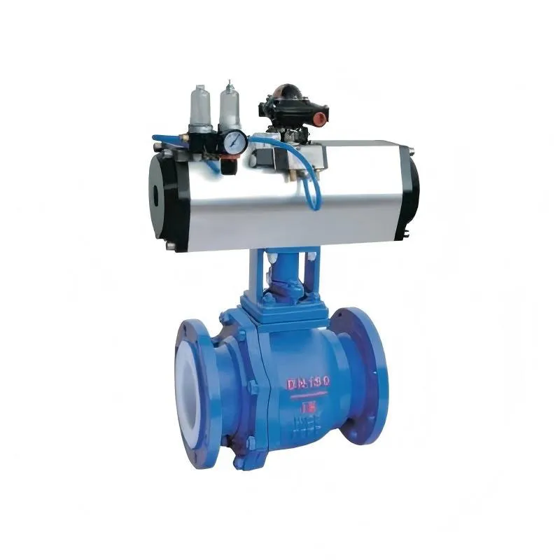 Футерованный фторопластом шаровой клапан