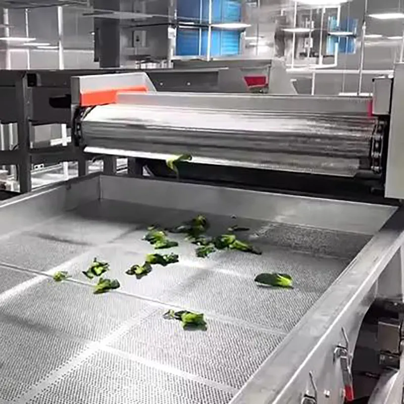 Туннель шоковой заморозки с псевдоожиженным слоем