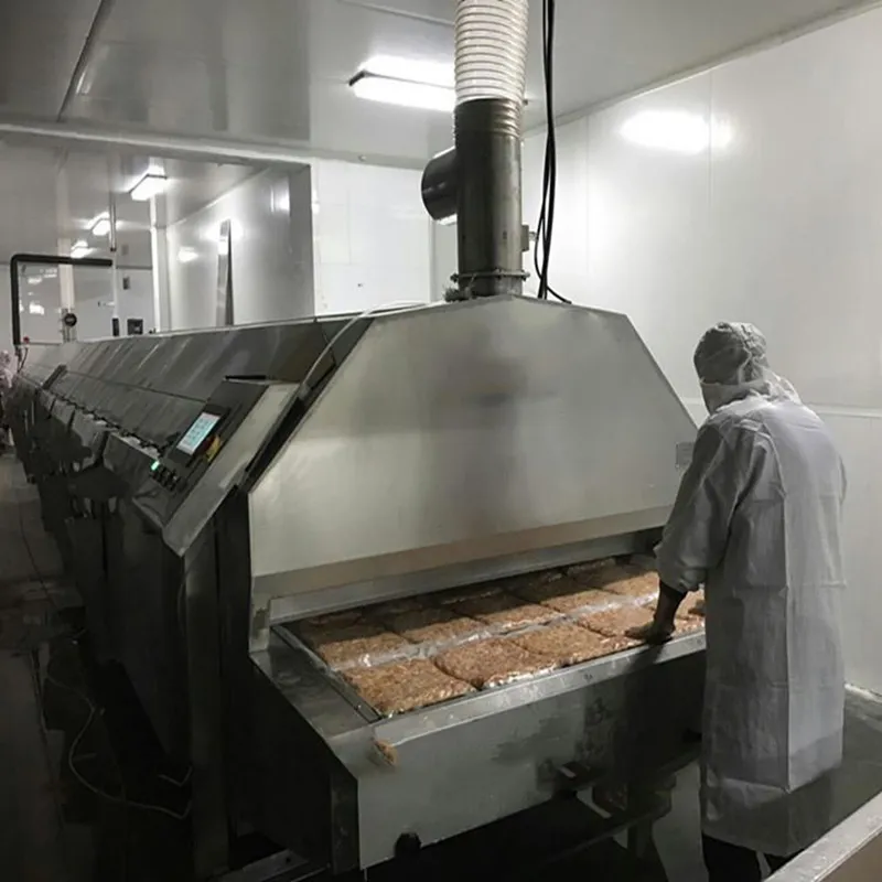 Туннель шоковой заморозки с сетчатым конвейером