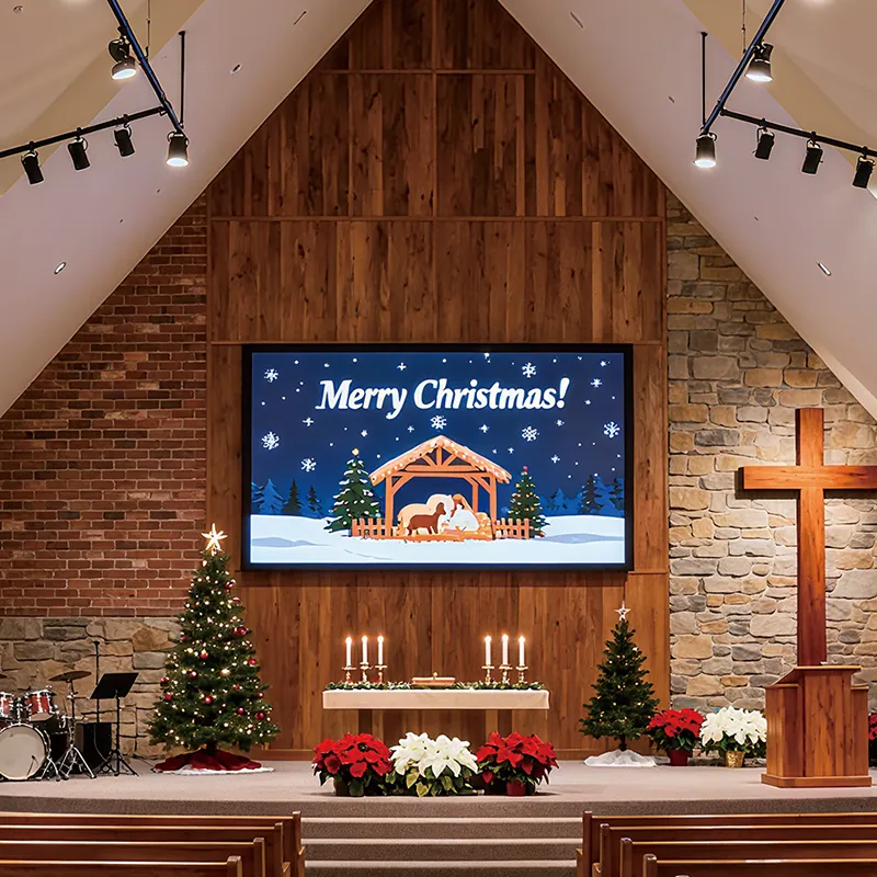 Решение для светодиодных экранов в церкви