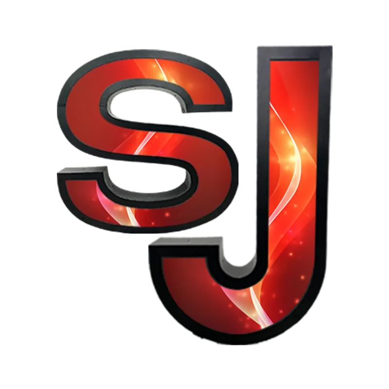 Светодиодный экран в форме буквы