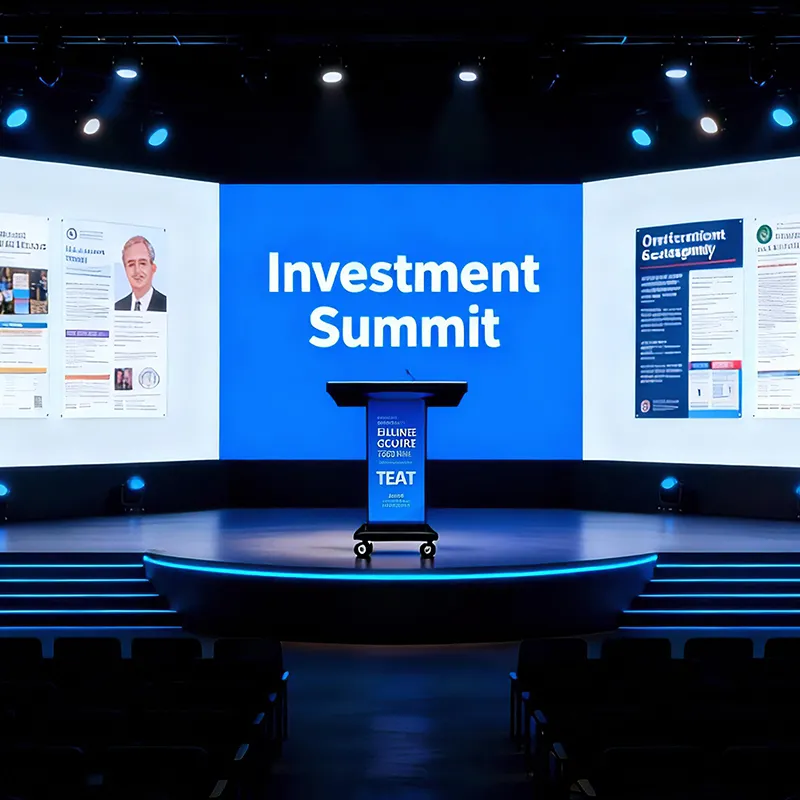 Светодиодный экран для трибуны