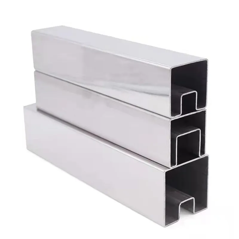 Нержавеющая квадратная желобчатая труба