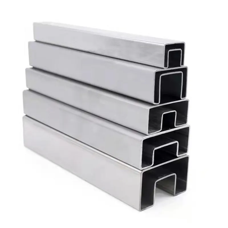 Нержавеющая прямоугольная желобчатая труба