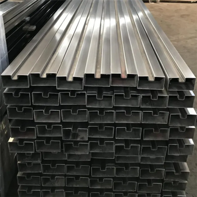 Нержавеющая прямоугольная желобчатая труба