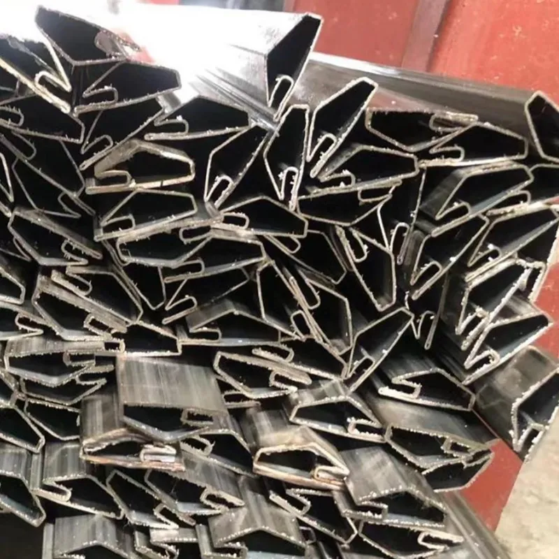 Нержавеющая профильная желобчатая труба