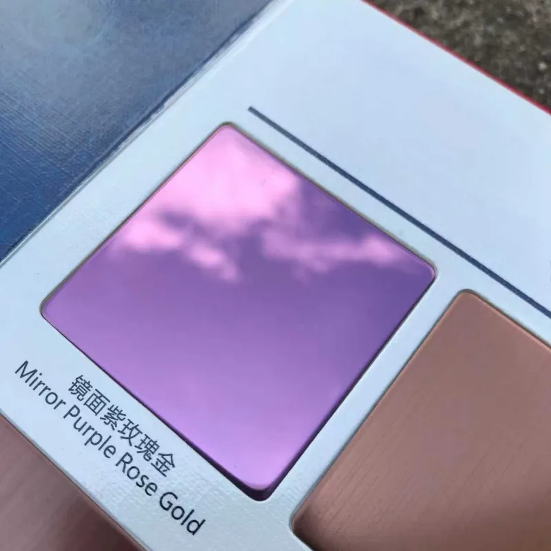 Нержавеющий лист с титановым покрытием (PVD)