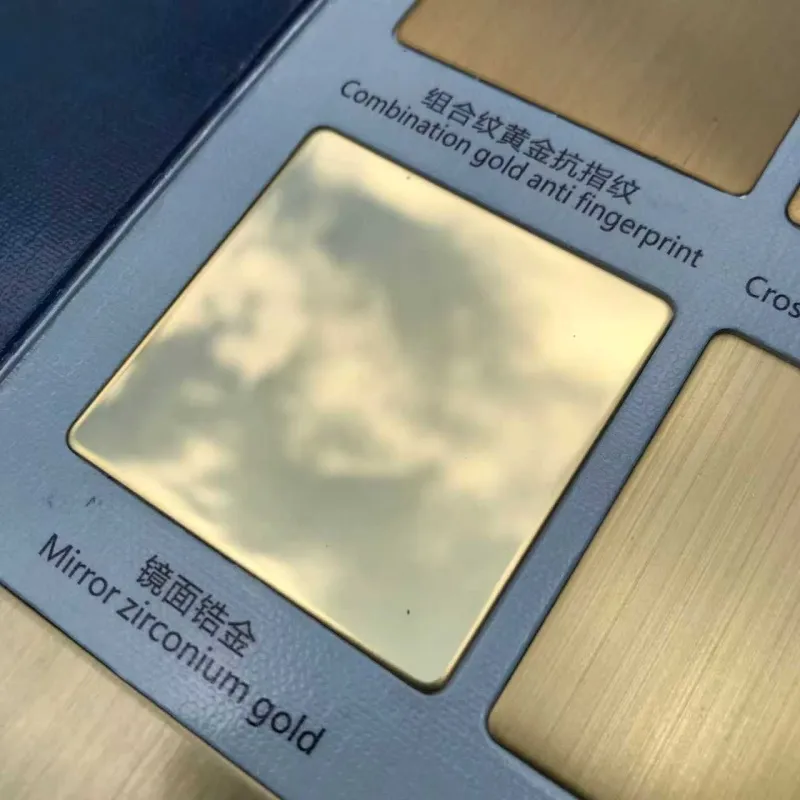 Нержавеющий лист с титановым покрытием (PVD)