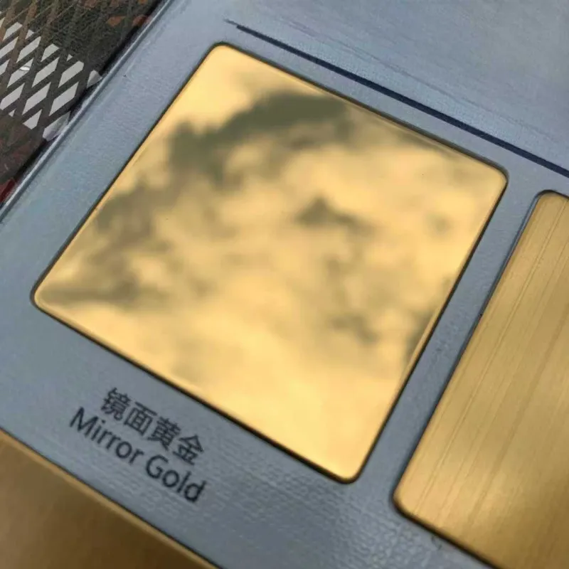 Нержавеющий лист с титановым покрытием (PVD)