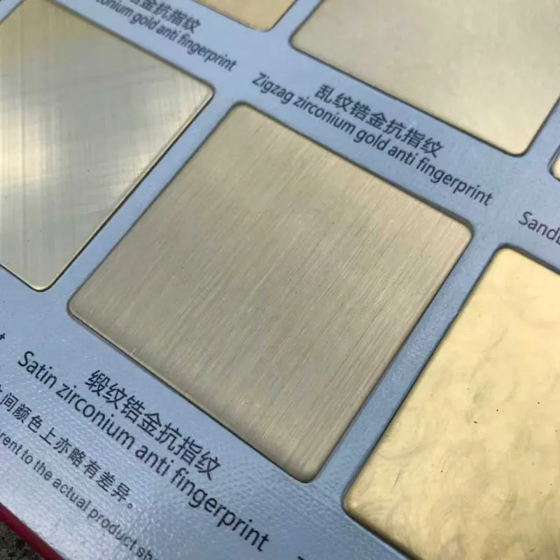 Нержавеющий лист с титановым покрытием (PVD)