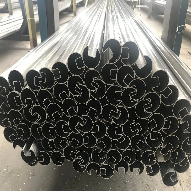 Нержавеющая круглая желобчатая труба