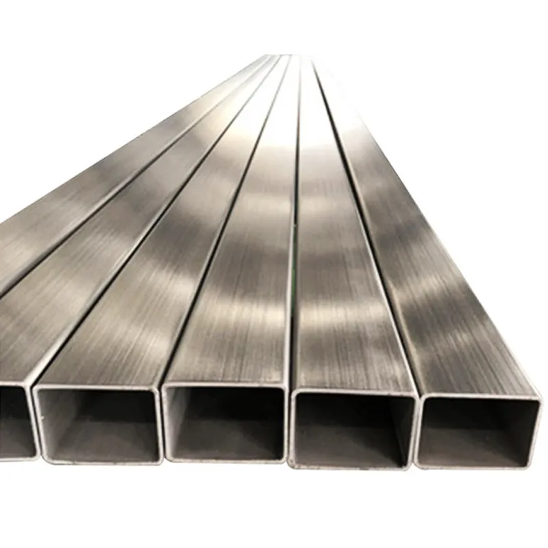 Нержавеющая прямоугольная труба с волочёной отд...
