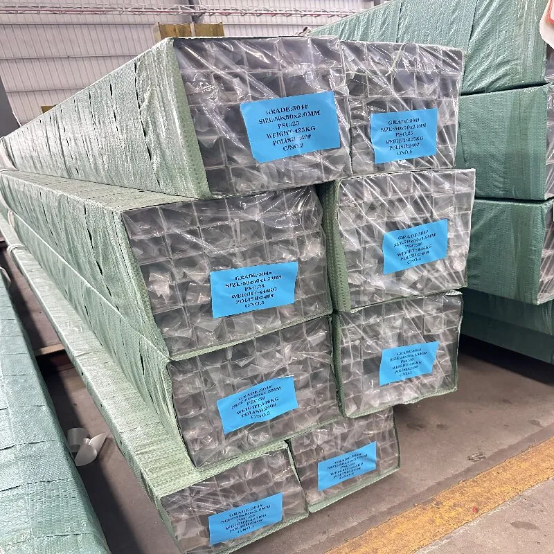 Нержавеющая квадратная труба с волочёной отделкой