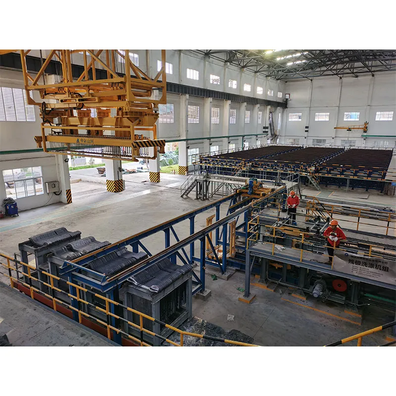 Комплекс для перегрузки отработанных анодов