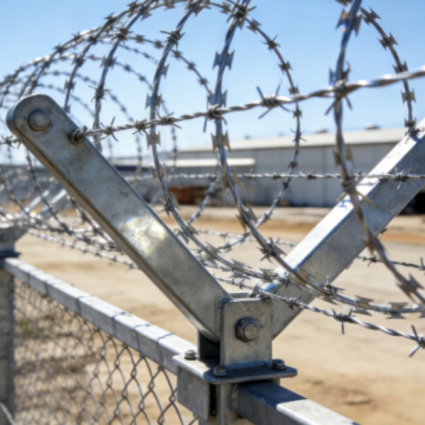Опорные кронштейны для колючей проволоки