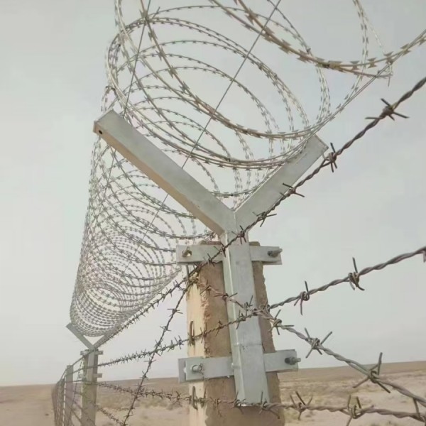 Опорные кронштейны для колючей проволоки