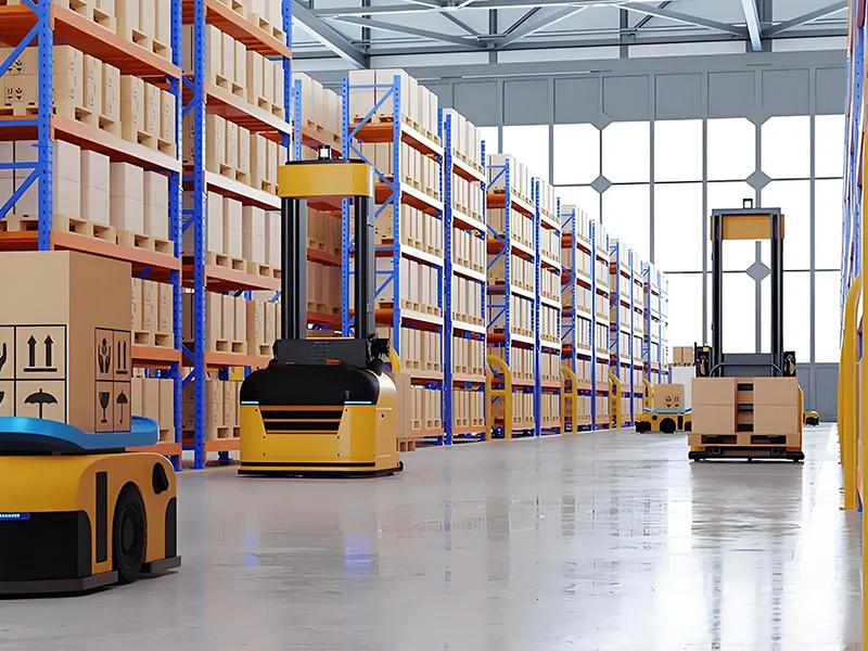 Вилочный погрузчик для склада