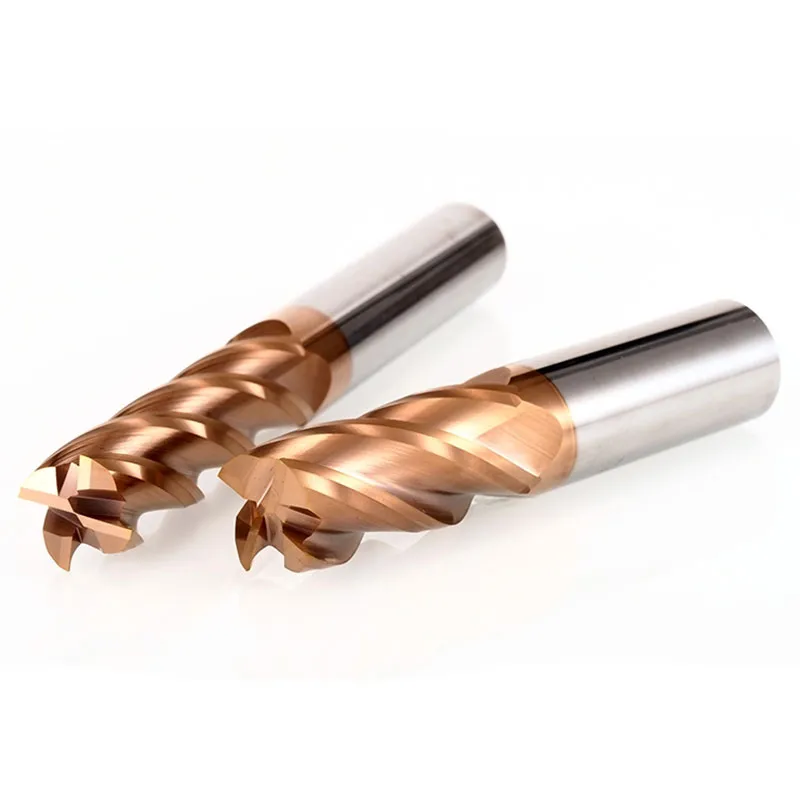 Недорогая твердосплавная концевая фреза HRC55 4F с плоской головкой от производителя