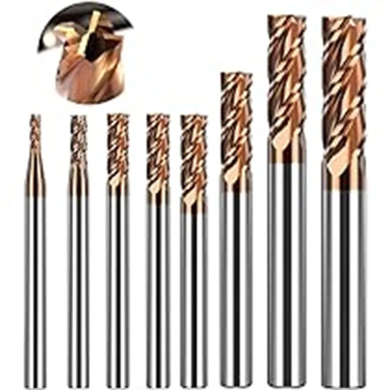 Недорогая твердосплавная концевая фреза HRC55 4F с плоской головкой от производителя