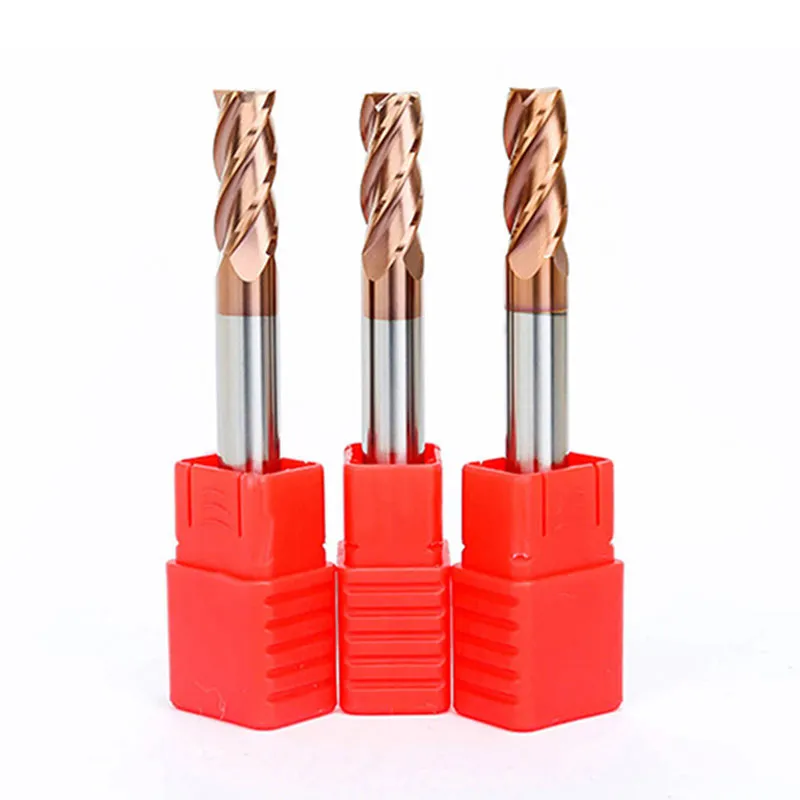 Недорогая твердосплавная концевая фреза HRC55 4F с плоской головкой от производителя