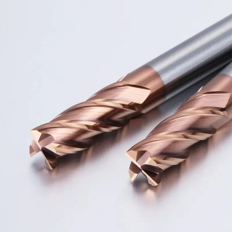 Недорогая твердосплавная концевая фреза HRC55 4F с плоской головкой от производителя