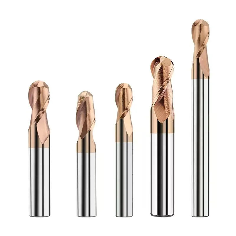 HRC55 2-зубая твердосплавная шаровая концевая фреза