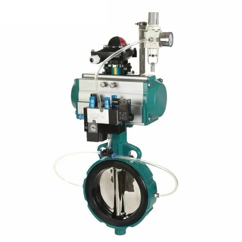 Компенсационные пневматические дисковые затворы