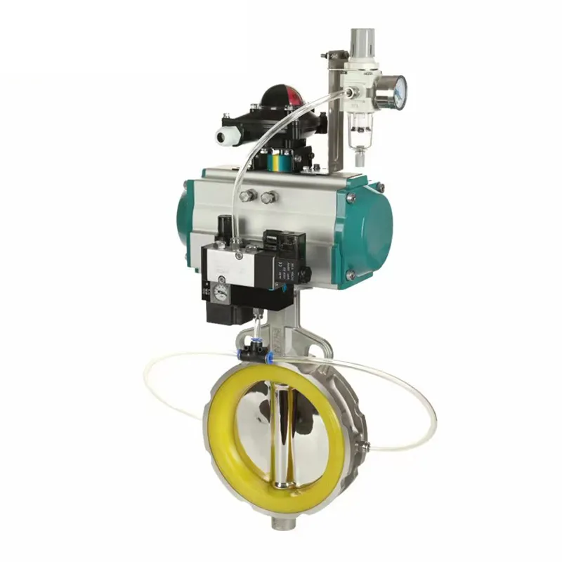 Компенсационные пневматические дисковые затворы