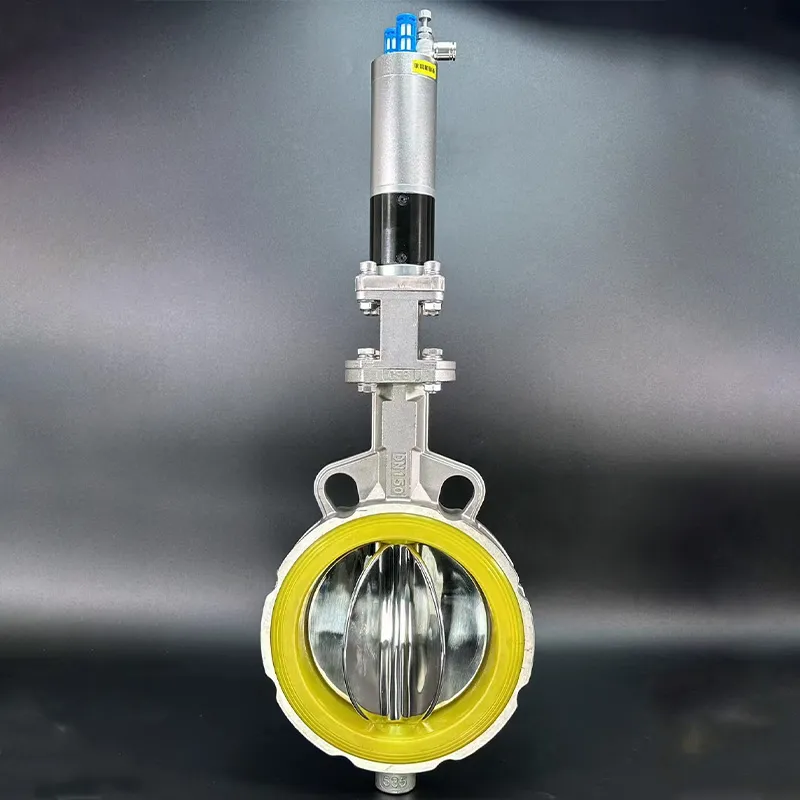 Компенсационные пневматические дисковые затворы