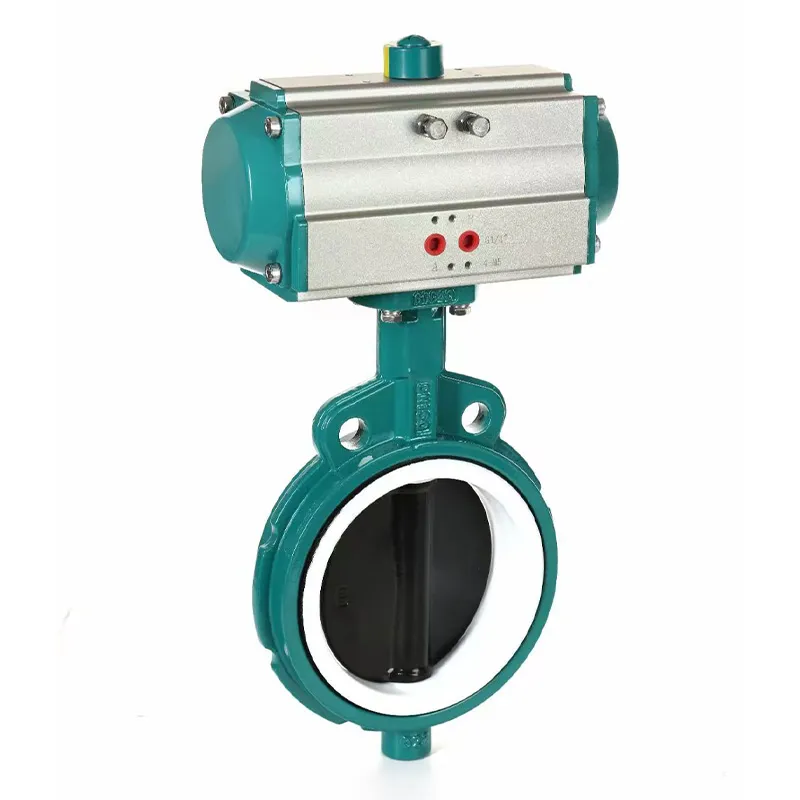 Пневматические межфланцевые дисковые затворы