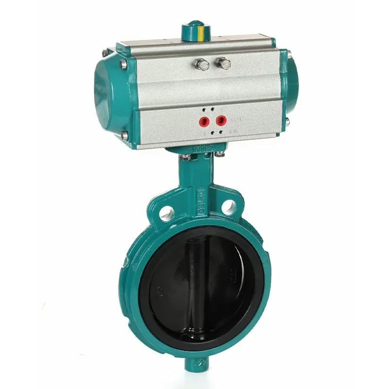 Пневматические межфланцевые дисковые затворы