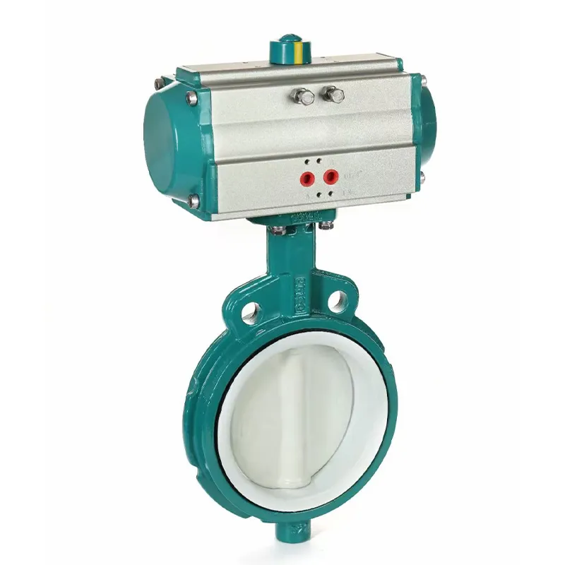 Пневматические межфланцевые дисковые затворы