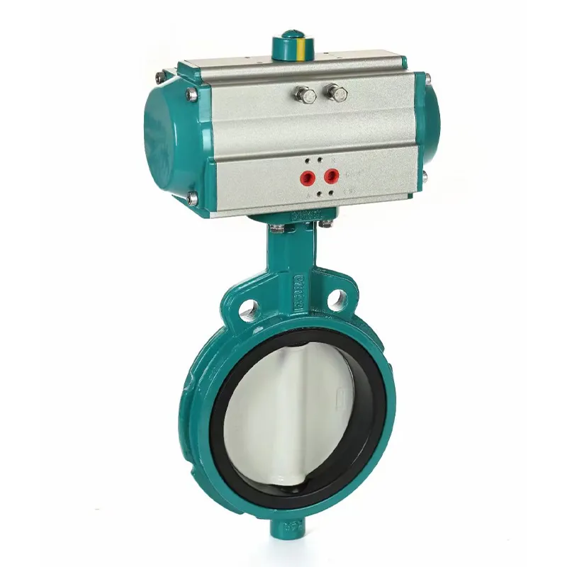 Пневматические межфланцевые дисковые затворы