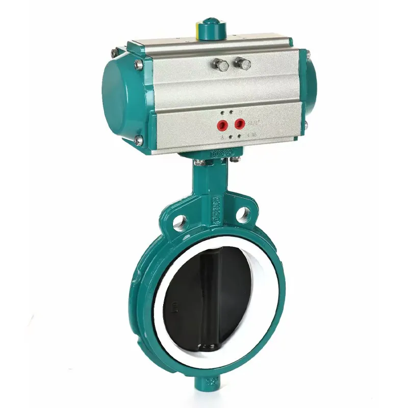 Пневматические межфланцевые дисковые затворы