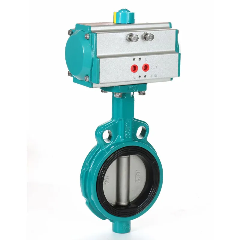 Пневматические межфланцевые дисковые затворы