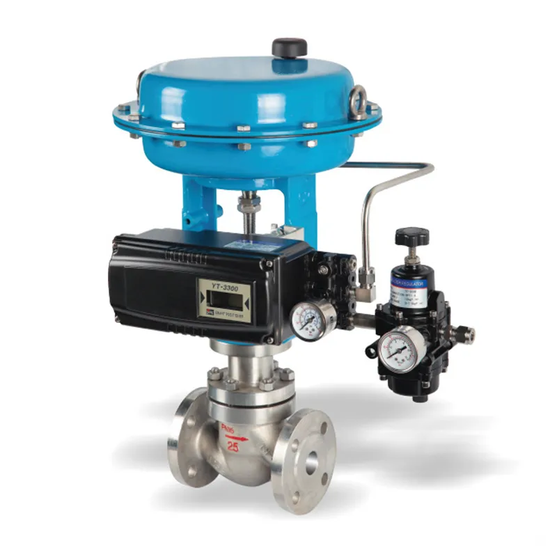 Пневматические мембранные односедельные регулирующие клапаны для малых расходов