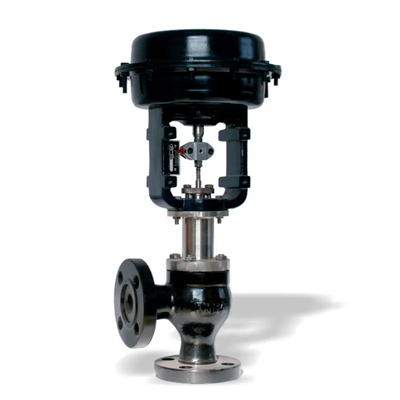 Пневматические мембранные угловые регулирующие клапаны