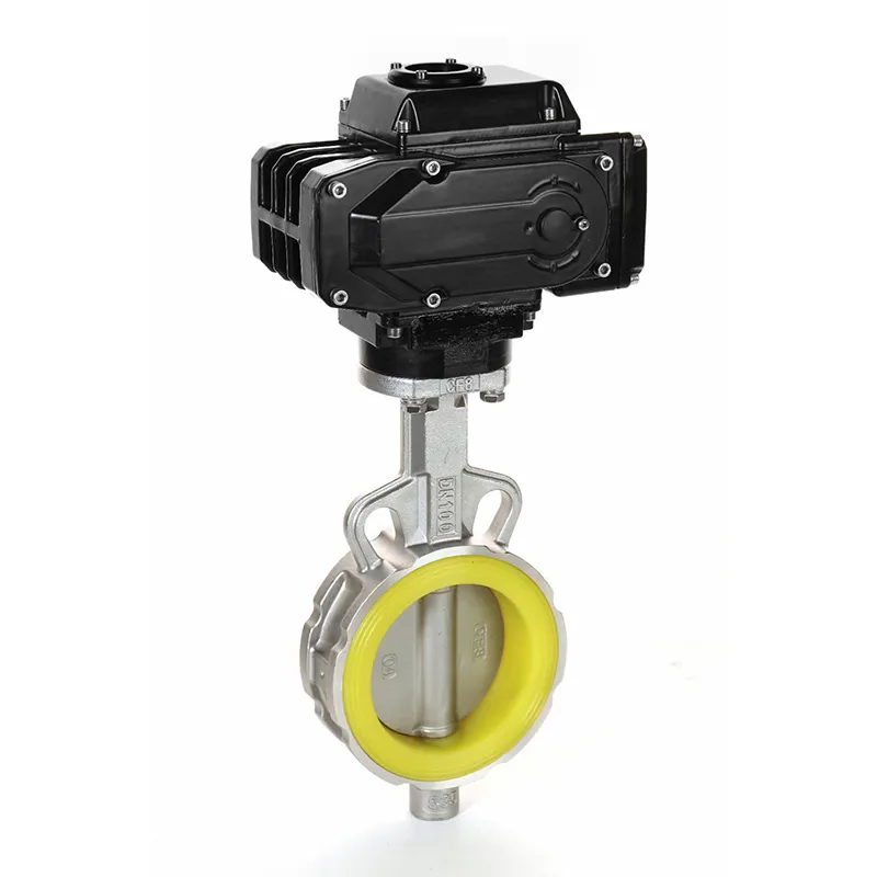 Электрические межфланцевые дисковые затворы