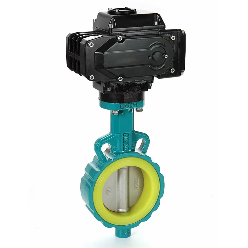 Электрические межфланцевые дисковые затворы