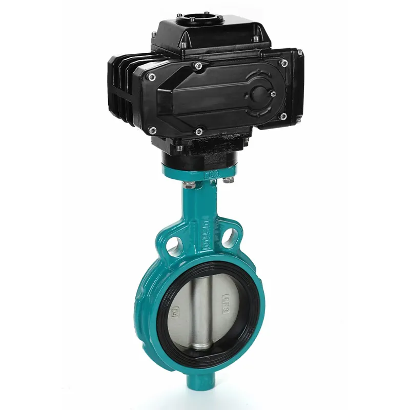 Электрические межфланцевые дисковые затворы