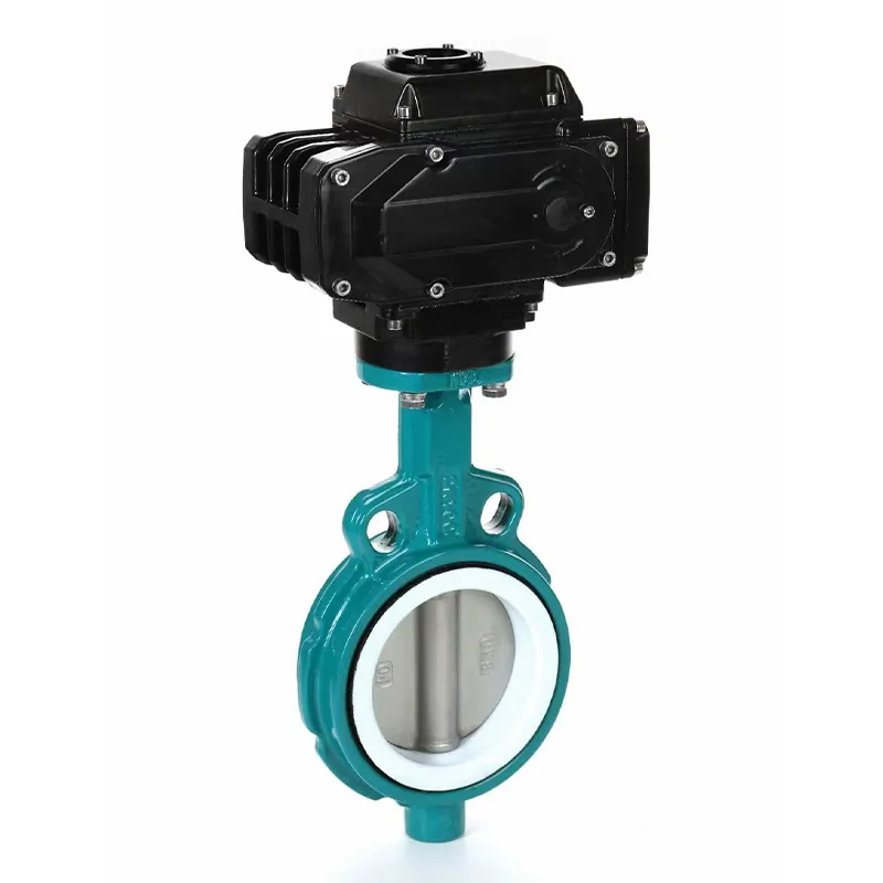 Электрические межфланцевые дисковые затворы