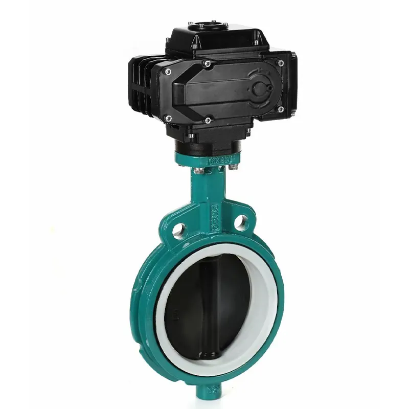 Электрические межфланцевые дисковые затворы