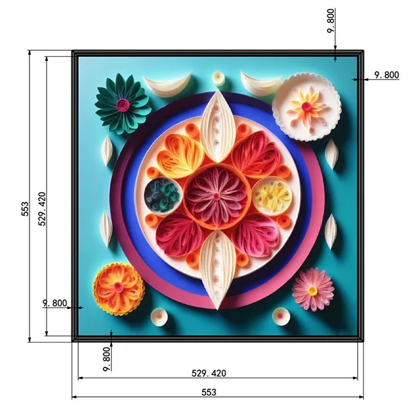 29.5-дюймовый квадратный дисплей