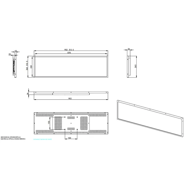36.5-дюймовый дисплей для верхней части стеллажа