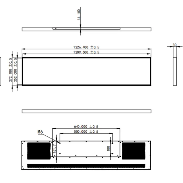 48.6-дюймовый полосовой дисплей