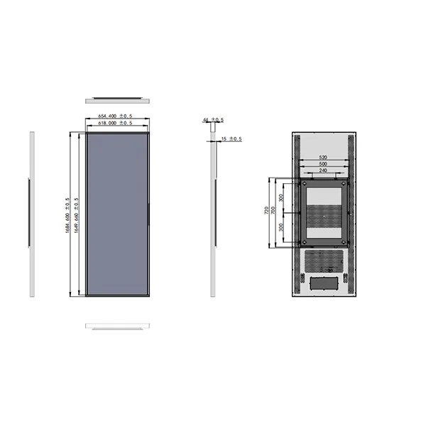 69.4-дюймовый сенсорный полосовой дисплей