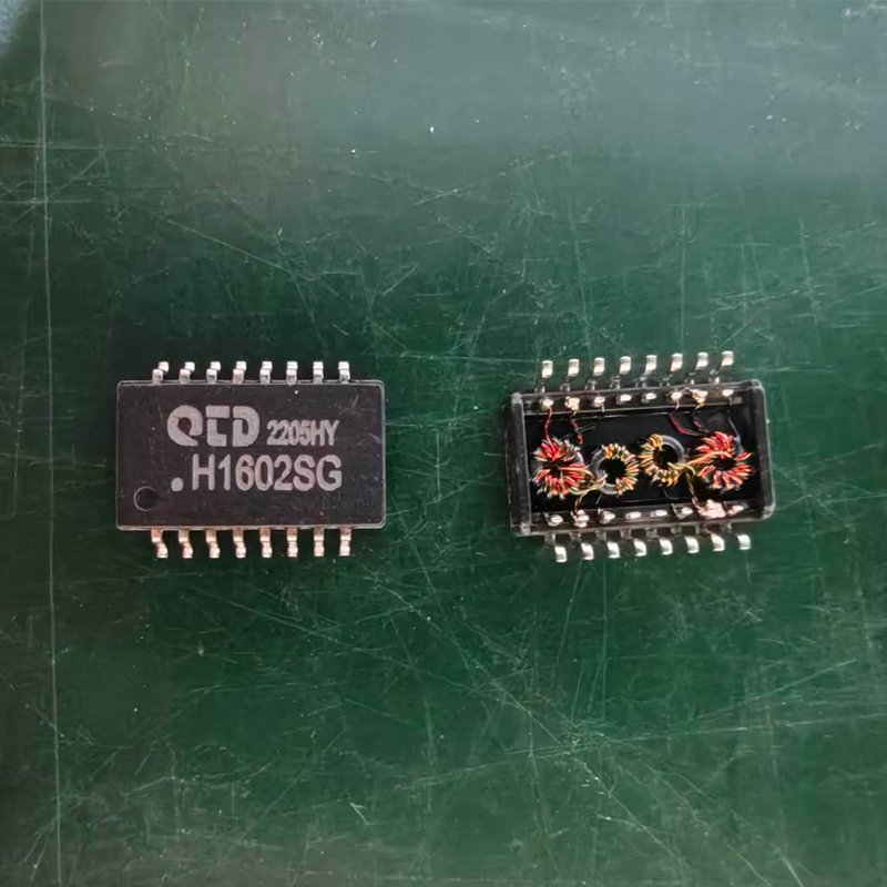 16PIN Одноканальный 100-мегабитный сетевой трансформатор для поверхностного монтажа