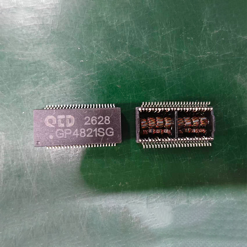 48PIN Двухканальный 2.5G сетевой трансформатор для поверхностного монтажа, 60 Вт PoE