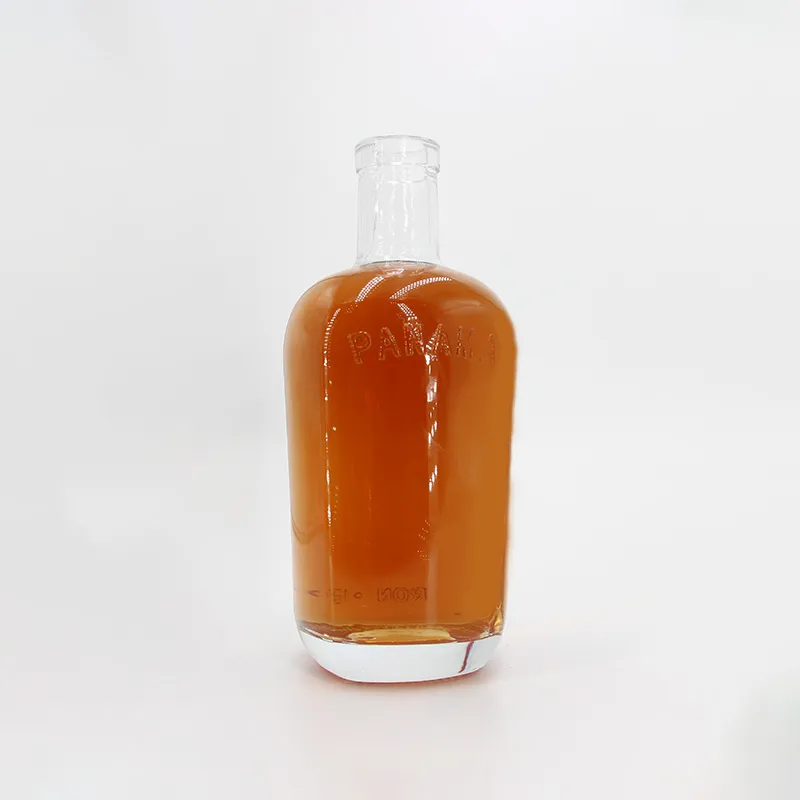 Возвратная стеклянная бутылка для водки RON1914, 700 мл, с пробковой закупоркой